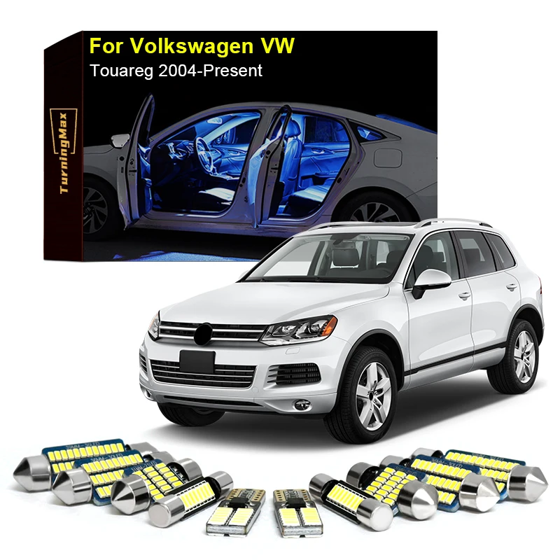 

Canbus Interior Lighting LED Bulbs Kit For Volkswagen VW Touareg 2004-Now Dome Trunk Reading Lights Indoor Lamps Car Accessories