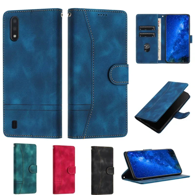 Флип-чехол для Samsung Galaxy A01, кожаный чехол-бумажник для Samsung A01 SM-A015F A015G A015M A015T1 A015V A015A A015U, Обложка, чехлы