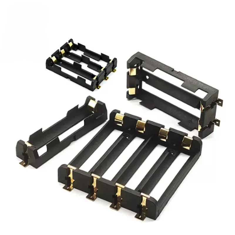 1x2x3x4x 18650 SMT Battery Holder 18650 SMD Battery Box Storage Case Container Power Bank Bronze Pins Rechargeable SMT