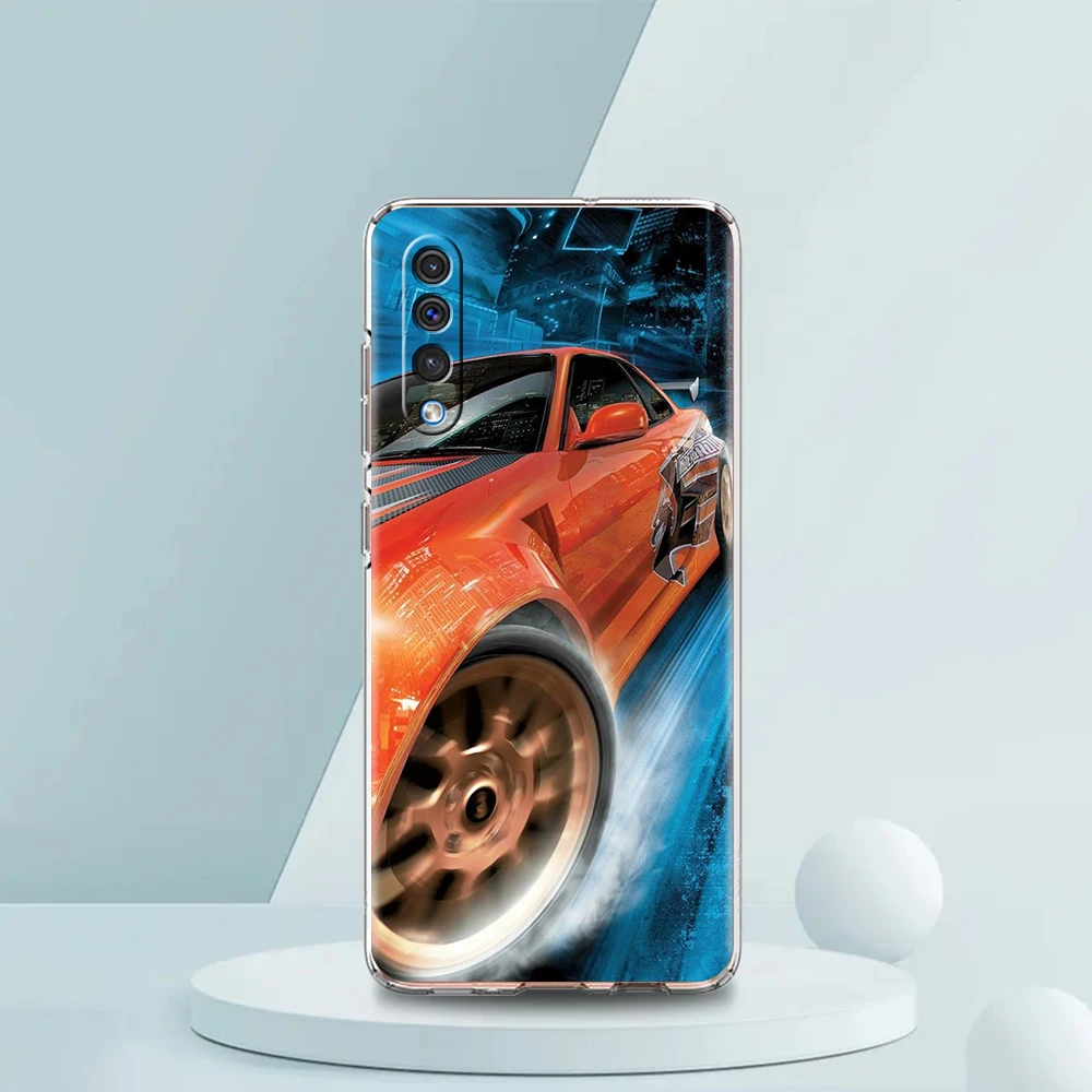 Drift Sportwagen Transparente Handyhülle für Samsung Galaxy A16 A14 A12 A22 A24 A42 A02 A03S A06 A50 A70 A20 A30 A40 Soft Cover – Detail 8