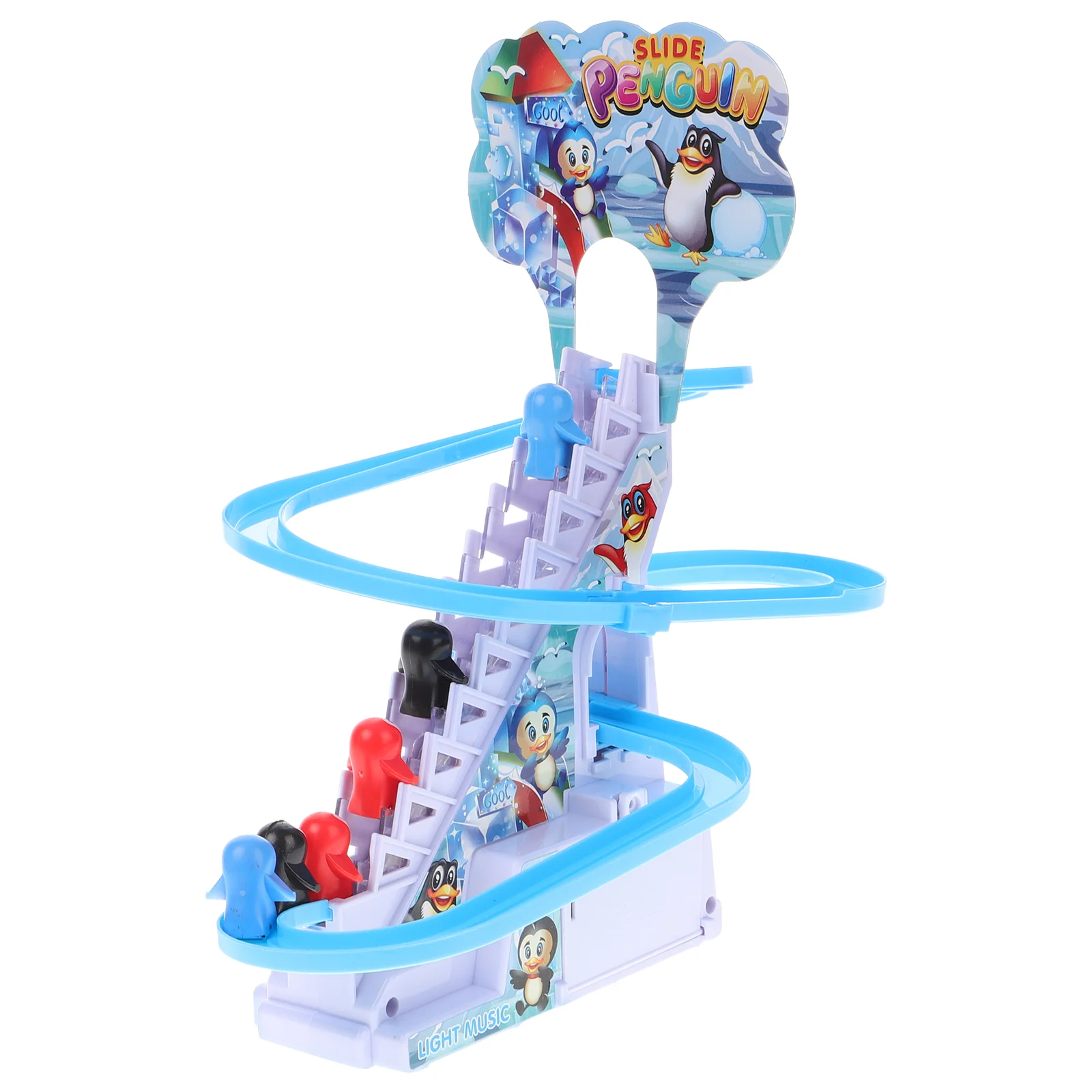 Kids Toy for Boy Penguin Girl Toys up and down Climbing Stair Electric Blue Sliding Kit Child 5