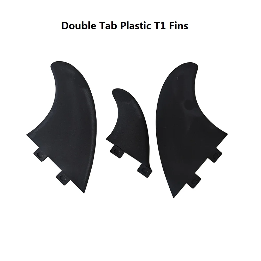 T1 Tri Fins Surfboard Fins UPSURF FCS Thruster Plastic Fins Surfing Accessories Black Nylon Surf Fins Quilhas Fit Any Surfboard