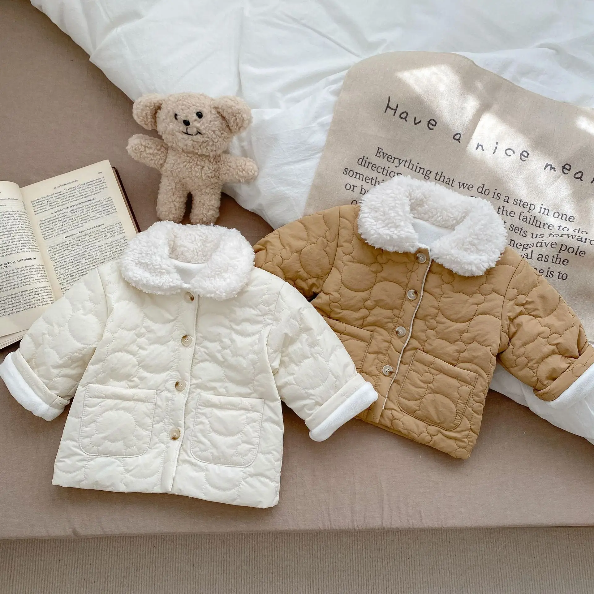 

Baby Winter Cotton Jacket Foreign Baby Clip Cotton Thick Cotton Jacket Newborn Cardigan Cotton Jacket When Newborns Go Out