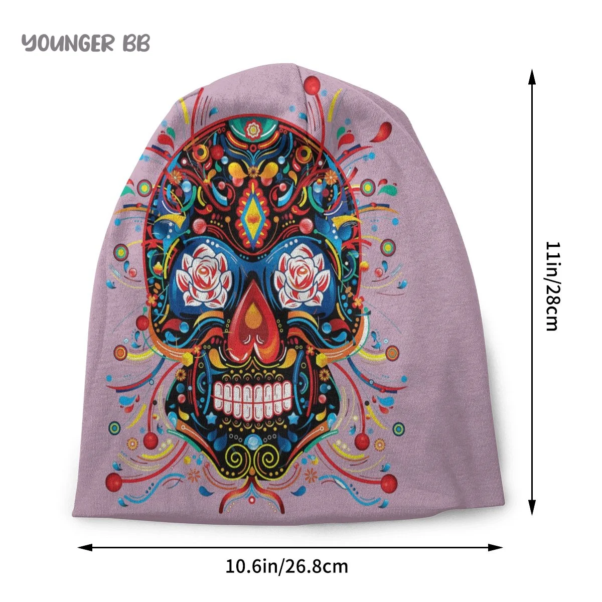 bandana ve şapka ile gangster kafatası