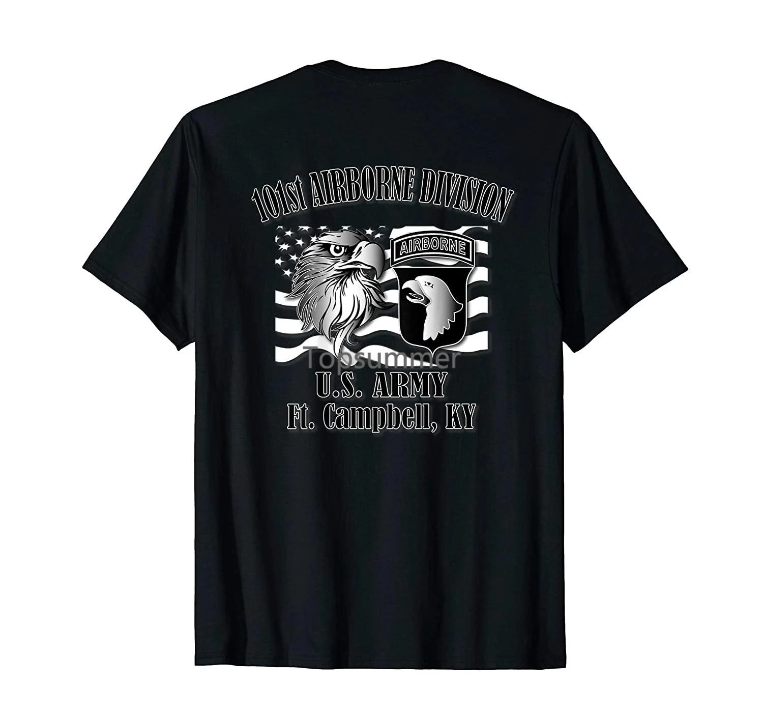 Us Army 101St Airborne Division (Back Design) T-Shirt (2)