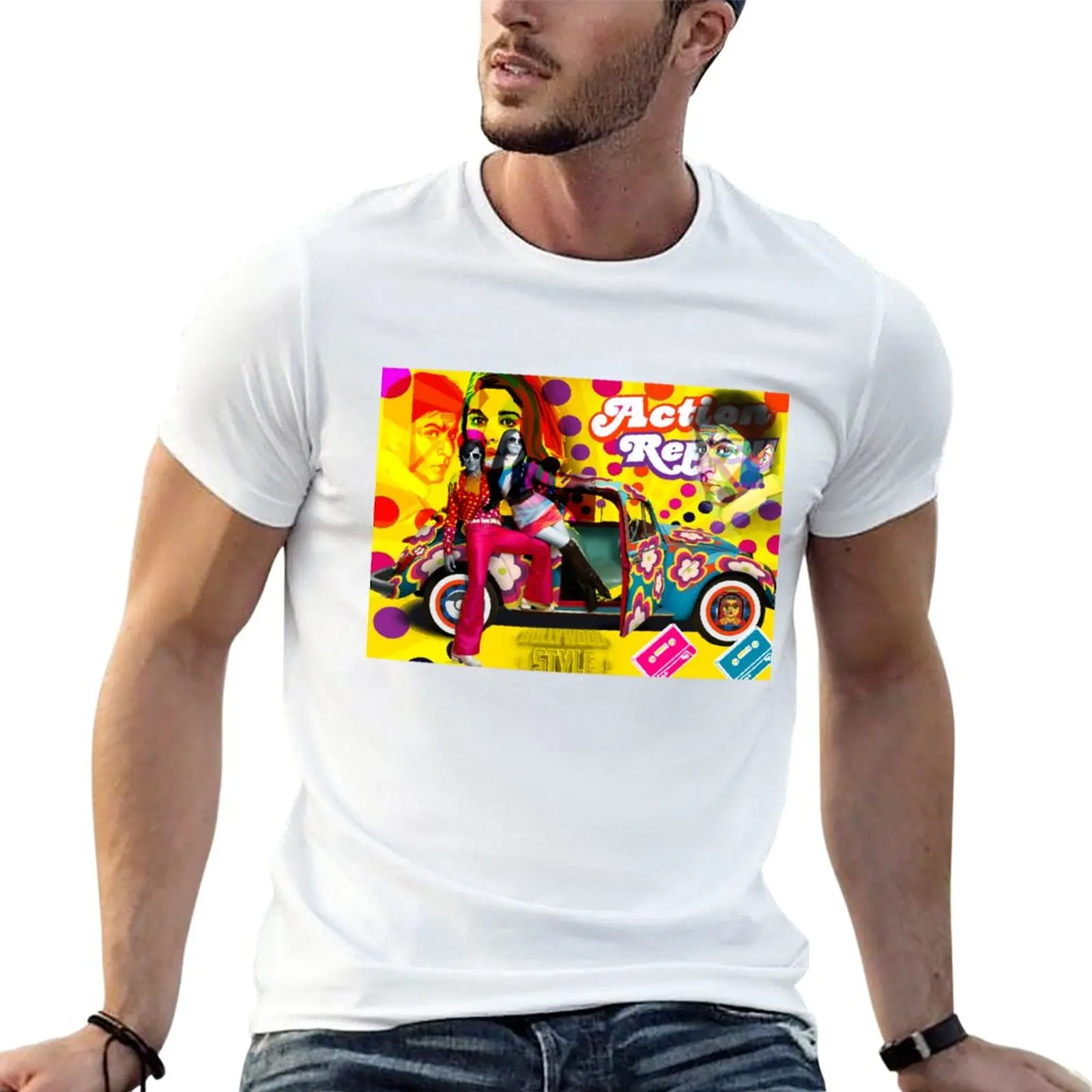 

BOLLYWOOD RETRO ART T-Shirt anime oversized t shirts heavyweight t shirts summer clothes men clothing