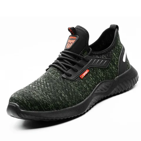 Work Sneakers Safety Shoes Men Steel Toe Puncture-Proof Safety Boots Indestructible Shoes Work Men Boots Industrial Shoes