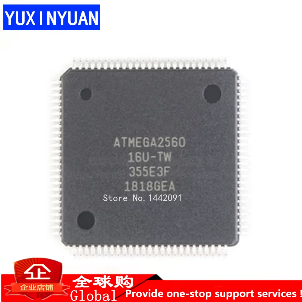 

5 шт ATMEGA2560 ATMEGA2560-16AU LQFP-100