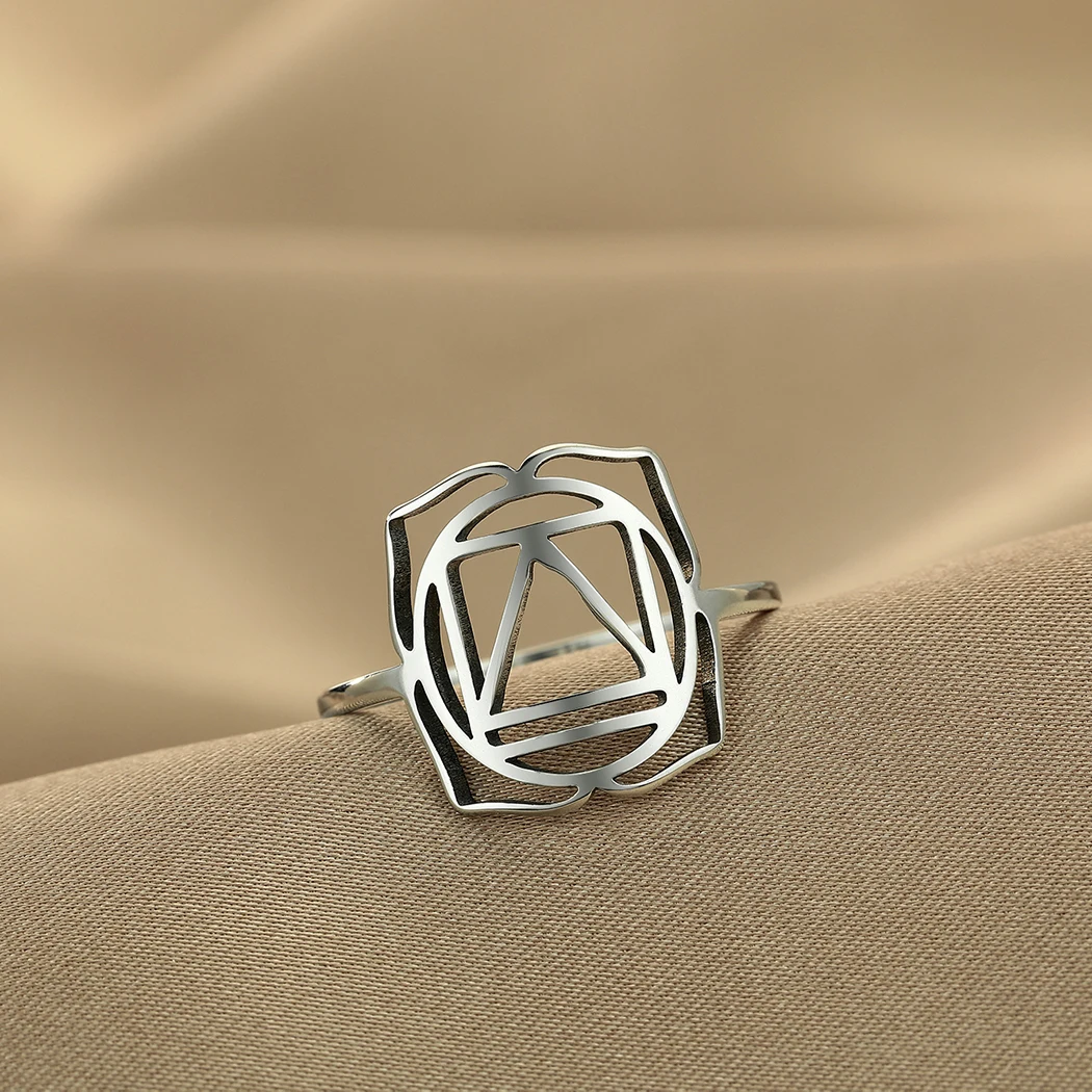 Anillo Geométrico de Flor y Hoja Vintage (Acero Inoxidable Dorado) S5e78f1b3596a4c239b7ab7fedff56dceL