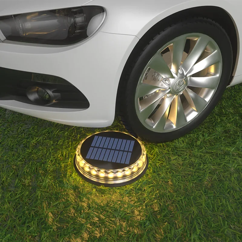 2023 New LED Solar Ground Lights Garden Waterproof Outdoor Solar Disk Lights For Pathway Yard Walkway Patio Lawn Path Floor Led