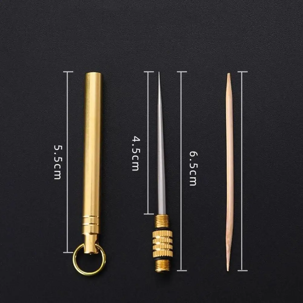 Hookah Accessories Portable Hookah Foil Puncher Titanium Multifunctional Toothpick Fruit Fork Camping Tool Toothpick Tube