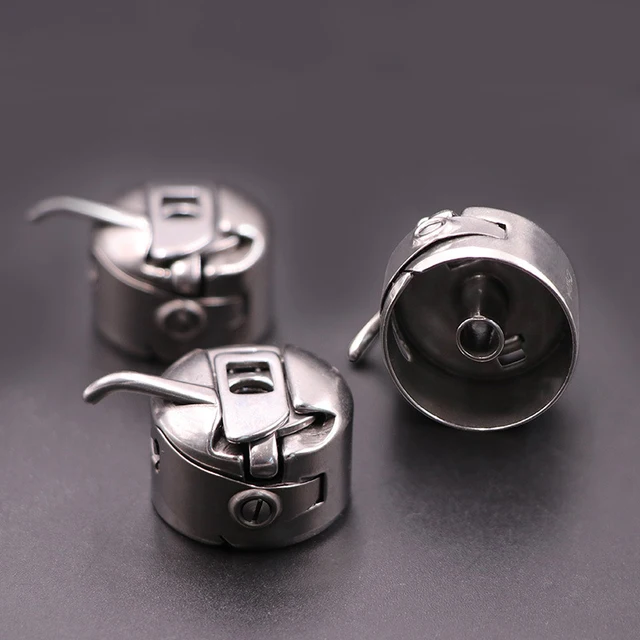 YEQIN 4 Pieces Sewing Machine Bobbin Case Stainless Steel Bobbin Case for  All Front Loading 15 Class Machines
