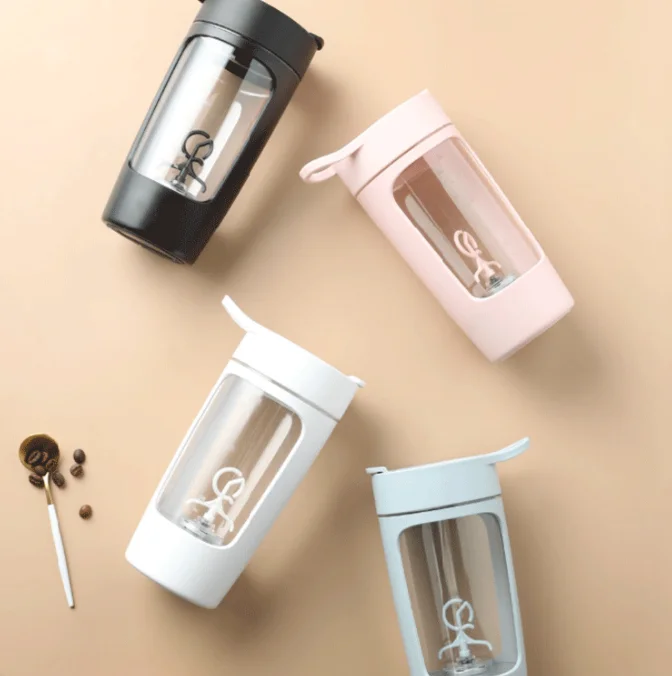 650ml Rechargeable GYM Shaker Bottle 22oz Shaker Bottles for Protein Mixes USB Protein Shake Bottles Electric protein Shaker 5