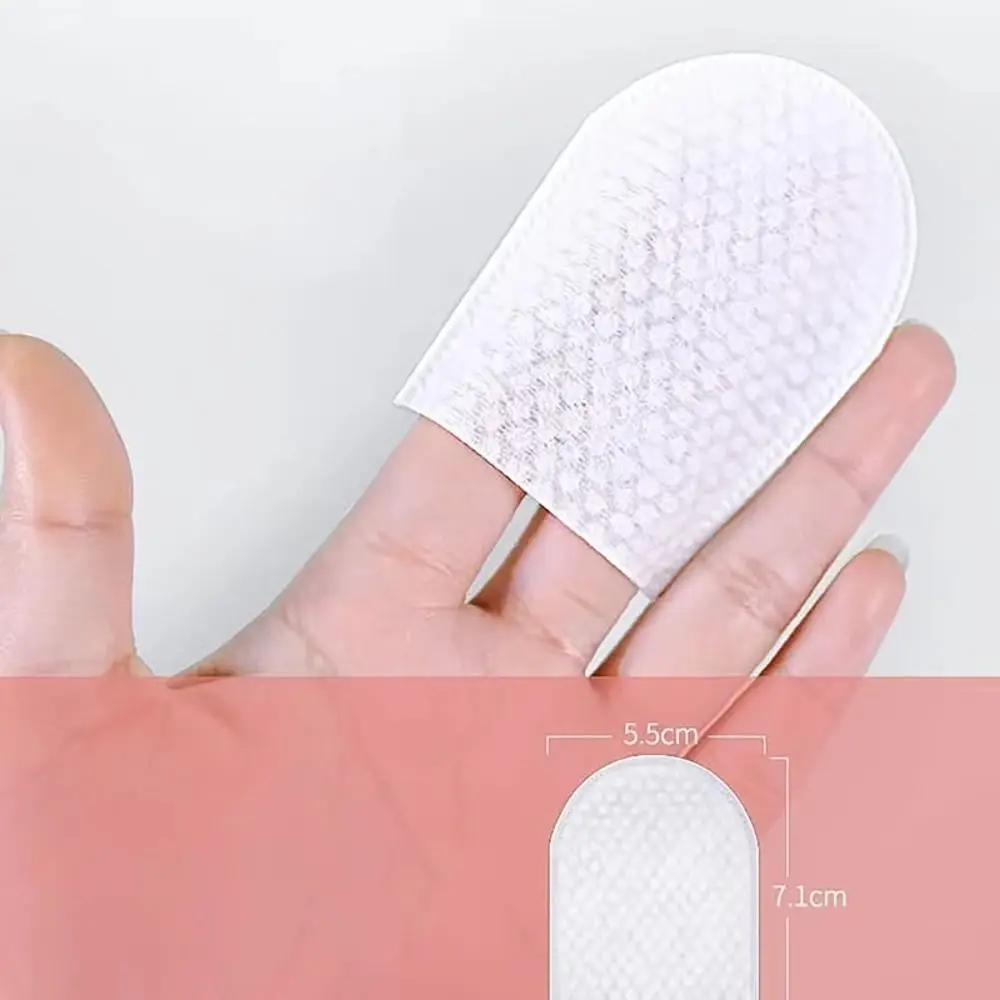 Description Picture 2 of item120pcs/Bag U-Shaped Pocket Cotton Pad Oral Cleaning Cotton Bag Soft Makeup Facial Cotton Pads Removing Pad Cosmetic Pad