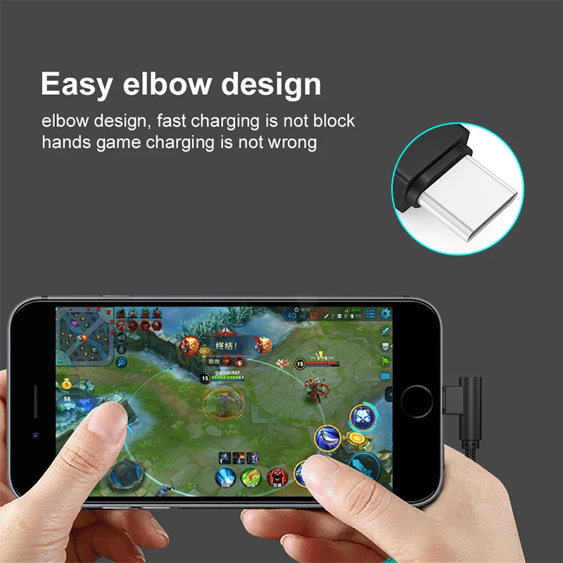 1m 2m 3m 90도 USB C 2.4A 충전 데이터 케이블 직각 엘보우 USB to 타입-C 브레이디드 케이블 모바일 폰 USB-C 기기용