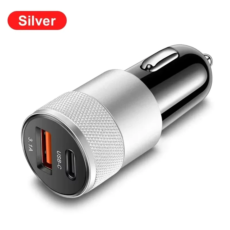 2025 200W Fast Charging IPhone QC3.0 Mini PD USB Type C Car Mobile Phone Charger For Xiaomi Samsung Huawei_voghion.com