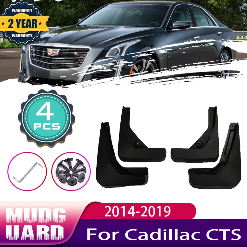 

4 шт., передние и задние Автомобильные Брызговики для Cadillac CTS 2014 ~ 2019