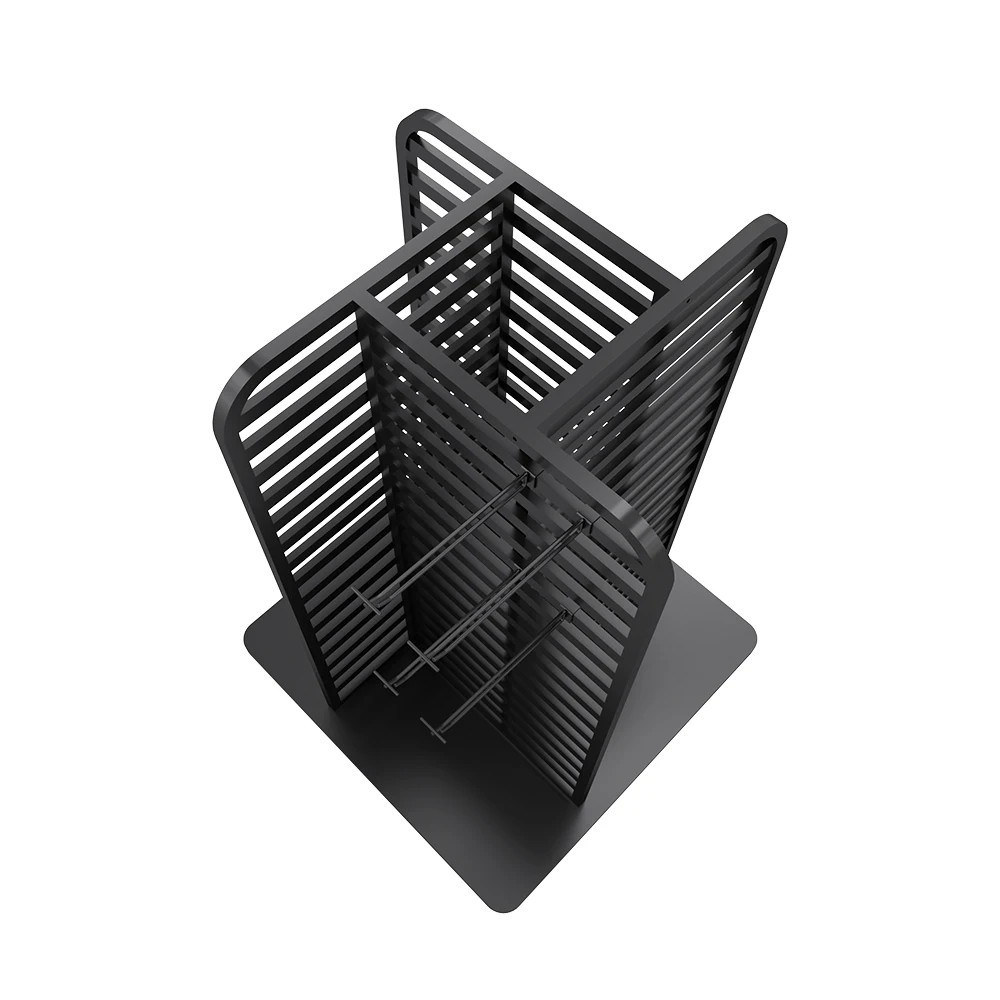 Scaffali Del Supermercato Del Metallo Nero, Scaffalature Della Gondola, Scaffali Del Negozio, Buona Vendita, Fornitore