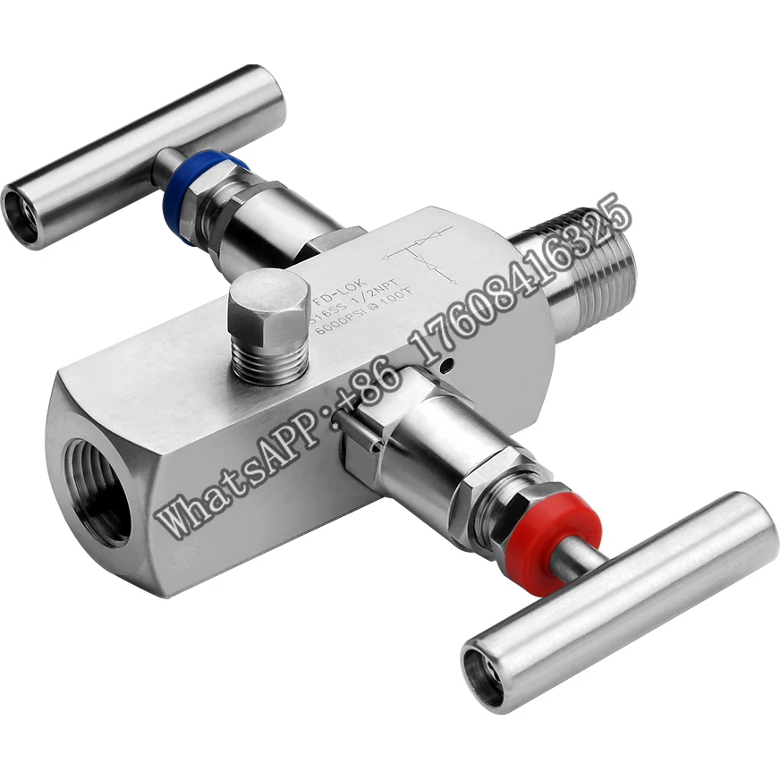 

block and bleed valve two handle valve manifold gauge valve