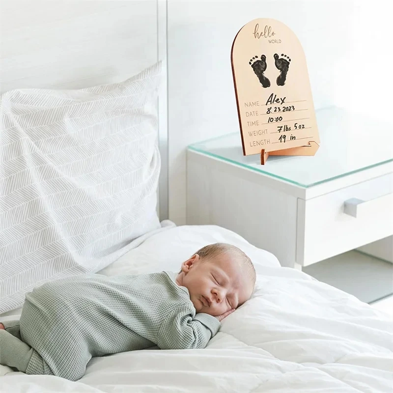 Wooden baby B Ultrasound photo frame New mother photo frame commemorative display sonogram