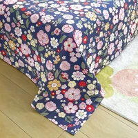 1pc Bed Sheet Flower Printed Top Sheets Single/Queen/King Bedsheet for Double Beds Floral Flat Bed Sheet(without pillowcase) 2
