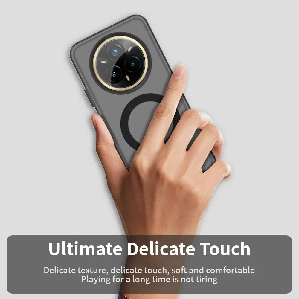 Magnetic Luxury Wireless Charging Matte Translucent Shockproof Case