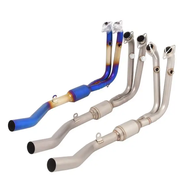 Exhaust Pipe FOR CFMOTO 450SR 2022 Motorcycle Muffler Front Pipe Connect Original Tail Slip On Titanium Alloy Stainless Steel