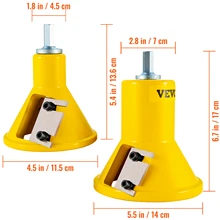  VEVOR 4/6/8Pcs Tenon Cutter Log Furniture Kit 1/1.5/2in Straight/Curved Blades Commercial Woodworking Tool for Corded Drill 