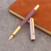 1pc Brand New Metal Fountain pen matte purple Stationery Office School Supplies Writing Gift 2