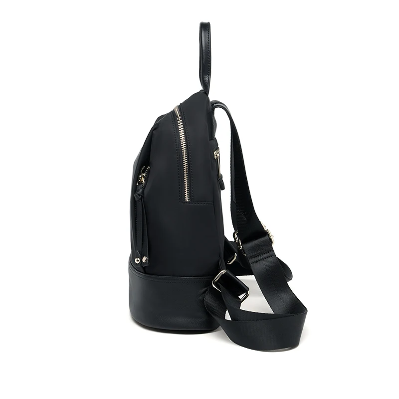 New Oxford &Leather Female Aesthetic Backpack School Bags Luxury Designer for Girls Women Backpacks Travel Light Weight - SC1780