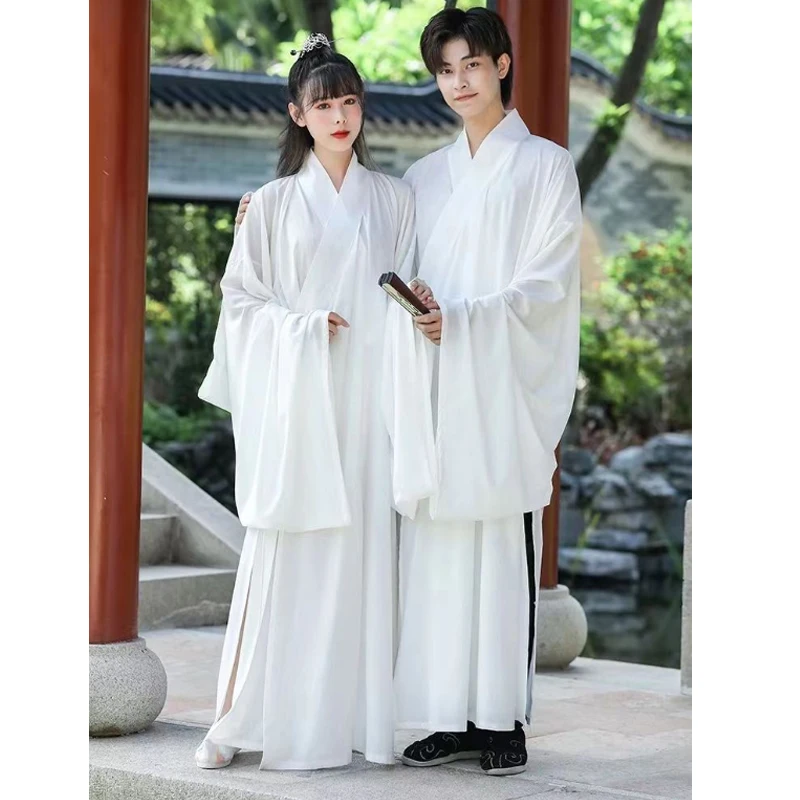 

Традиционное китайское нижнее белье династии Тан ханьфу с подкладкой Taorist, нижнее белье, нижнее белье, белое, черное платье с большими рукавами для косплея