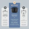10-in-1 Slow Cooker 6 qt Blue, Electric Dutch Oven, Croc Pot 6 Quart, Slow Cook, Sear/Sauté, Nonstick, Enameled Cast Iron with S 6