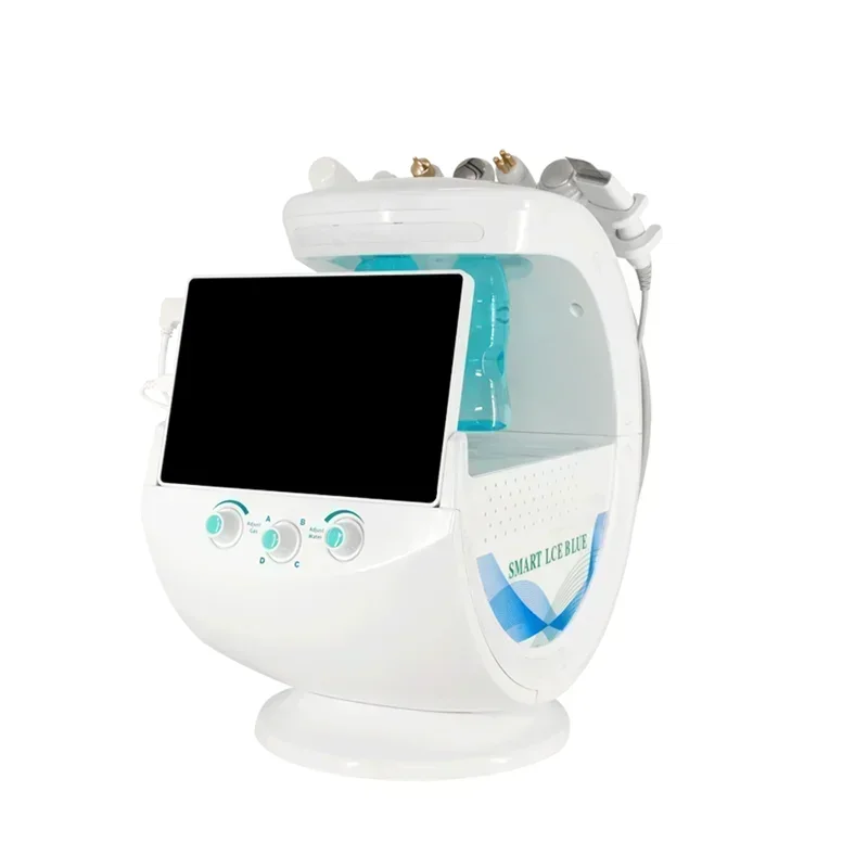 

2024 Newest Ice Blue Magic Microdermabrasion Mirror Skin Analyzer Oxygene Machine Professional Ultrasound Care Cryotherapy