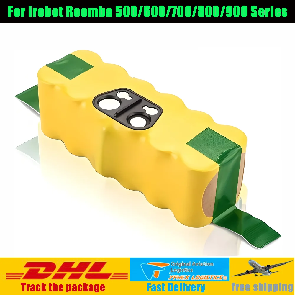 Batteria 14.4V 4500mAh Per IRobot Roomba - Compatibile Con Serie 500, 600, 700, 800, Ni-MH Gialla - Foto 11