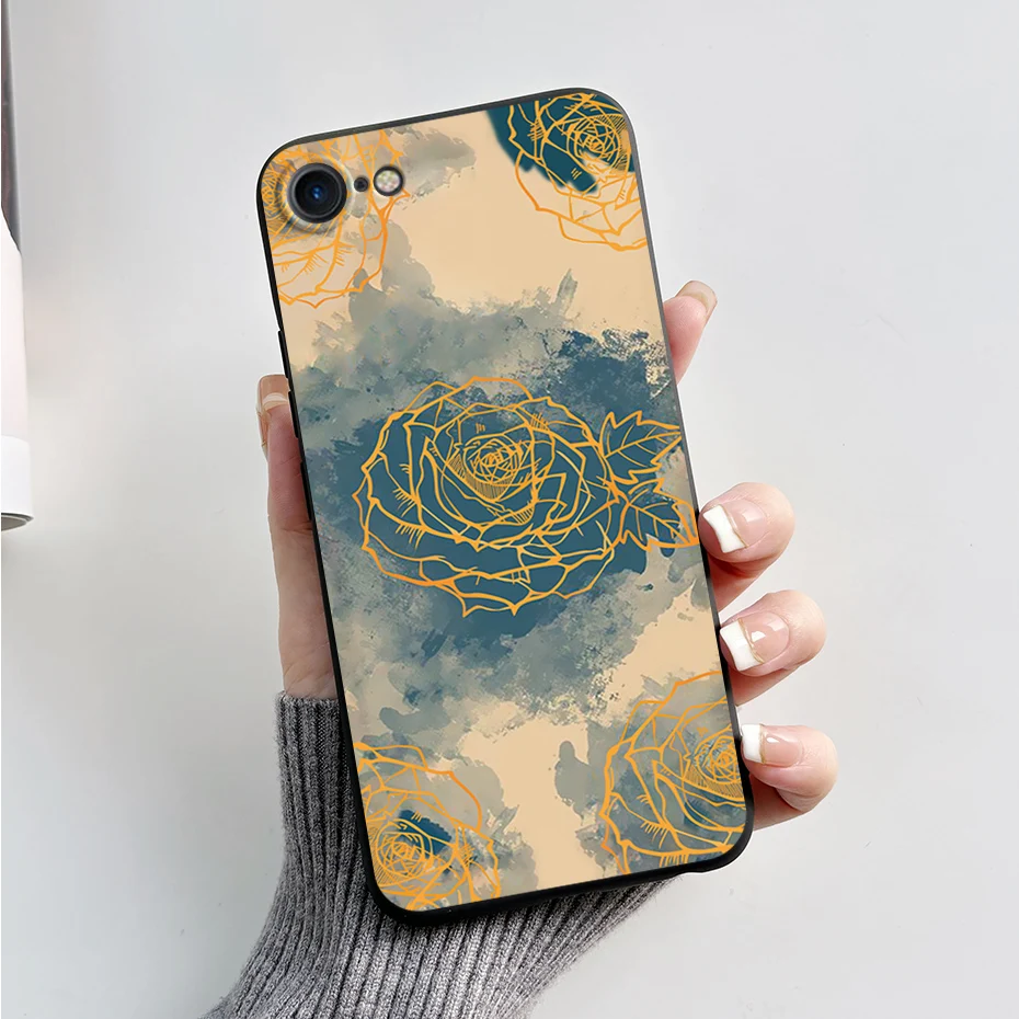 Stylish Painted Soft Silicone TPU Phone Case - 4.7'' Protective Back Cover