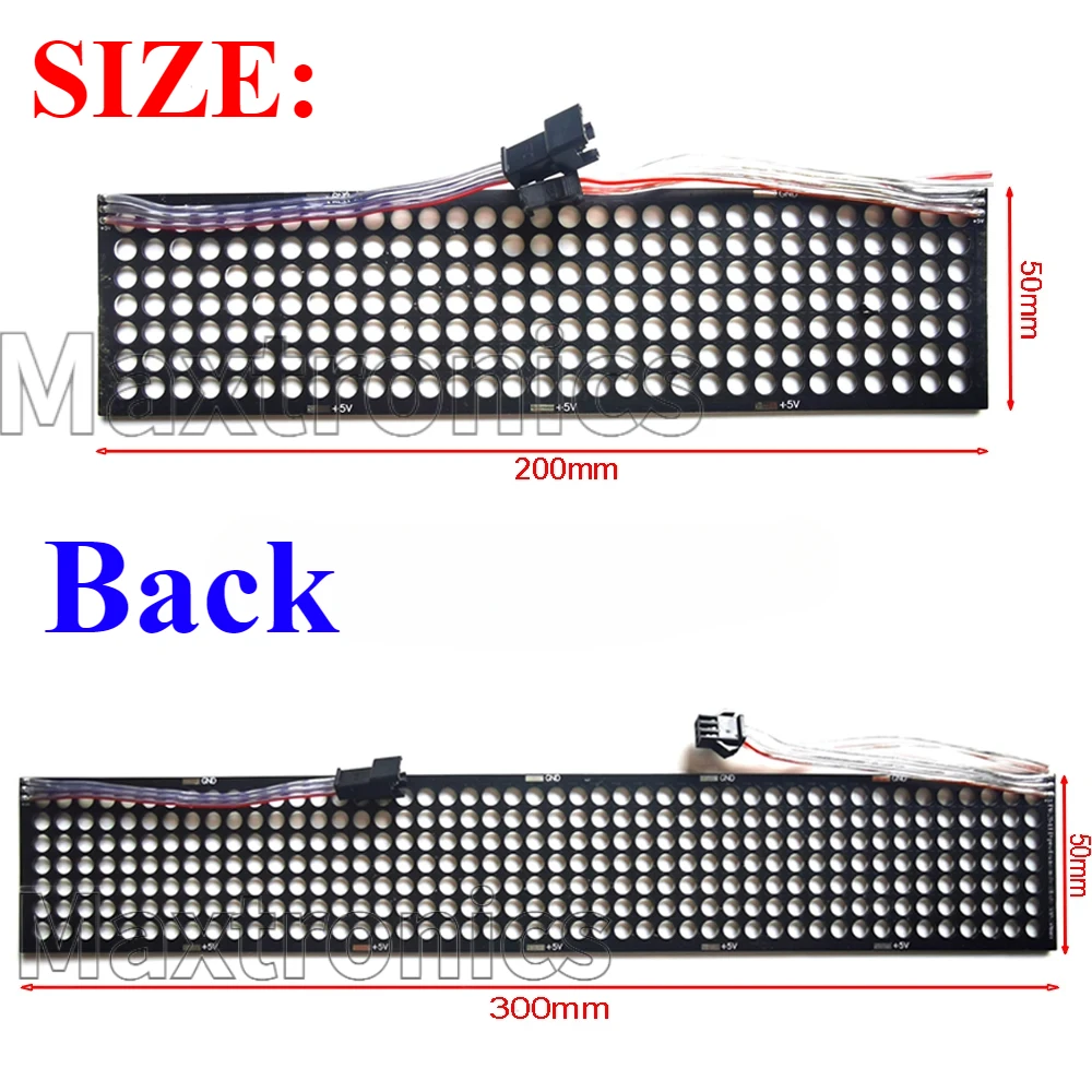 P6.25 DC5V WS2812B Full-Color LED Transparent Screen RGB 256/384 Pixel Dot Matrix SPI Protocol Lamp Bead for LED Panel Sign