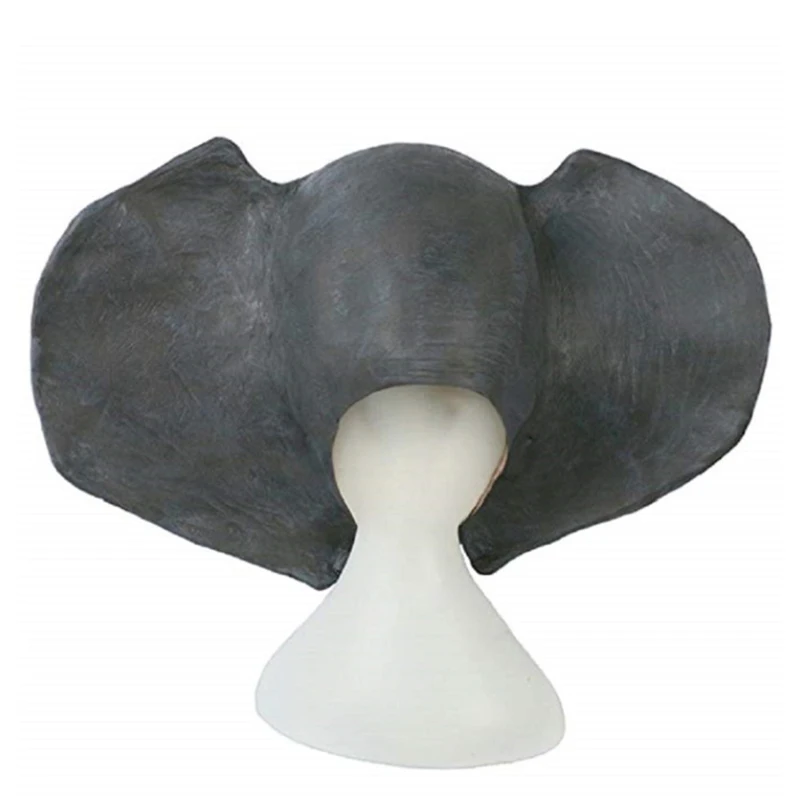 아프리카 코끼리 마스크, 할로윈 동물 코끼리 마스크, 아시아 코끼리 헤드기어, 크리에이티브 스푸프 라텍스 마스크, 파티 마스크