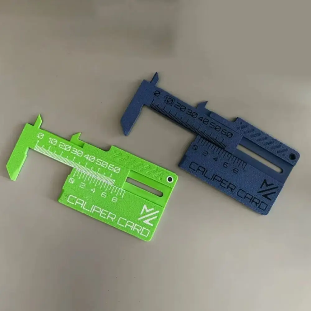 새로운 측정 도구 캘리퍼스 카드 DIY 프로젝트 정밀 측정 버니어 캘리퍼스 카드 3D 프린팅 측정 도구