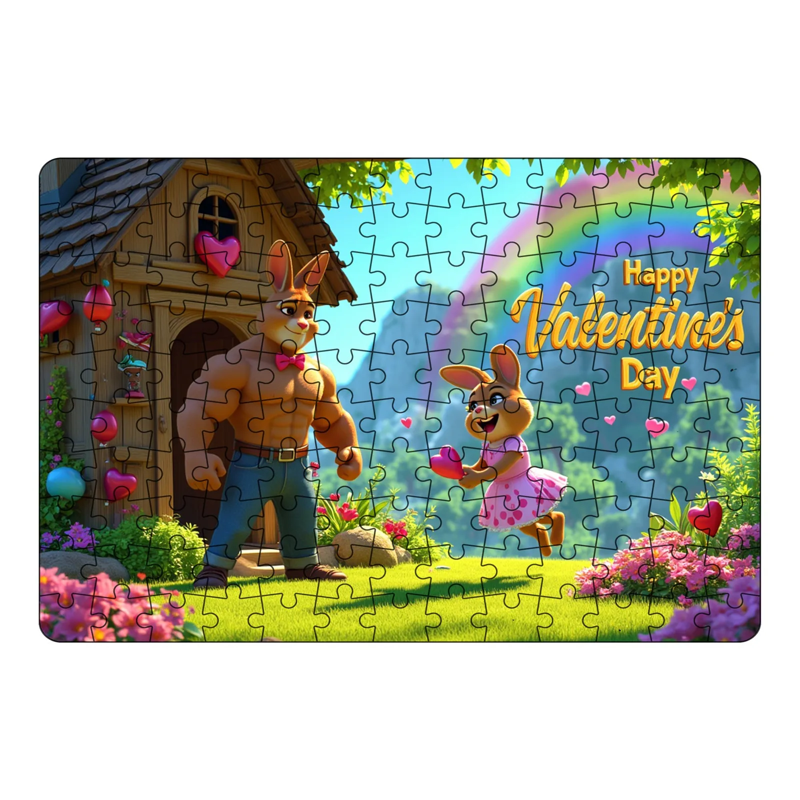 3d Mini 130 Piece Puzzles For Kids Ages 4 6 8 Rabbit Eggs Easter Decorations Floor Puzzles Gifts For Kids School Birthday 60pc