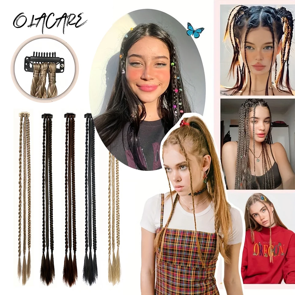Synthetic Hair Extensions Triple Braid for Women