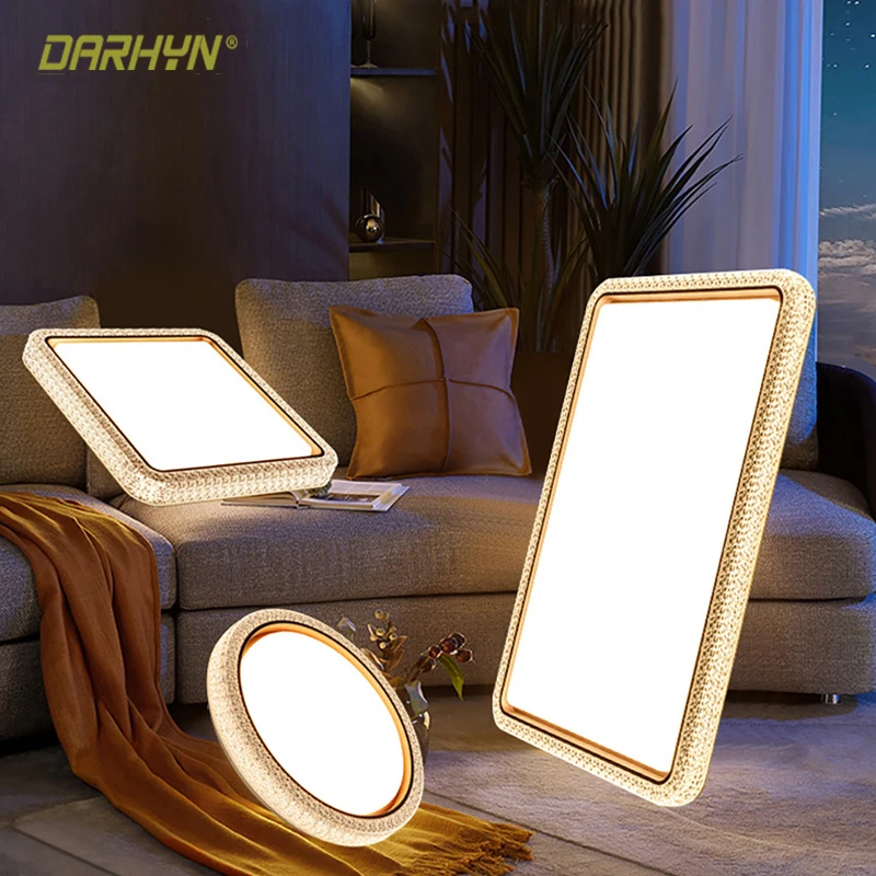 

LED Modern Ceiling Light Luxury Indoor Decorative Ceiling Lamps Led Living Room Bedroom Hotel Remote Control Dimmable Luminaire