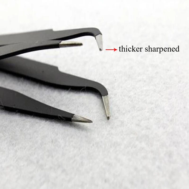 1PC Multifunction anti-static Straight or Elbow tweezers Stainless Steel Tweezers for Watch Repairing Tools and Dental Tool