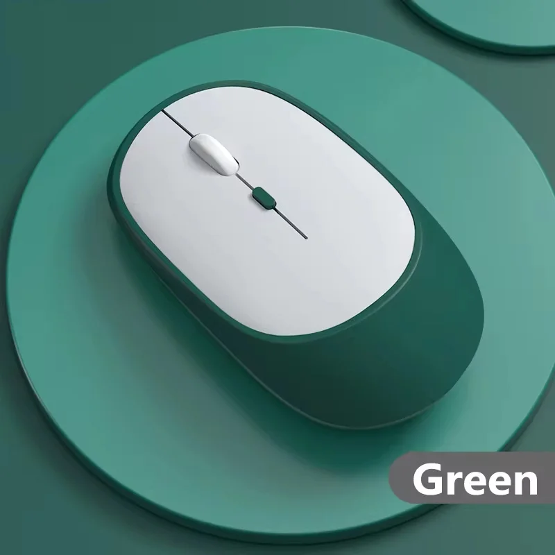 Ergonomic Wireless Silent Bluetooth Mouse with Rechargeable Battery and Adjustable DPI
