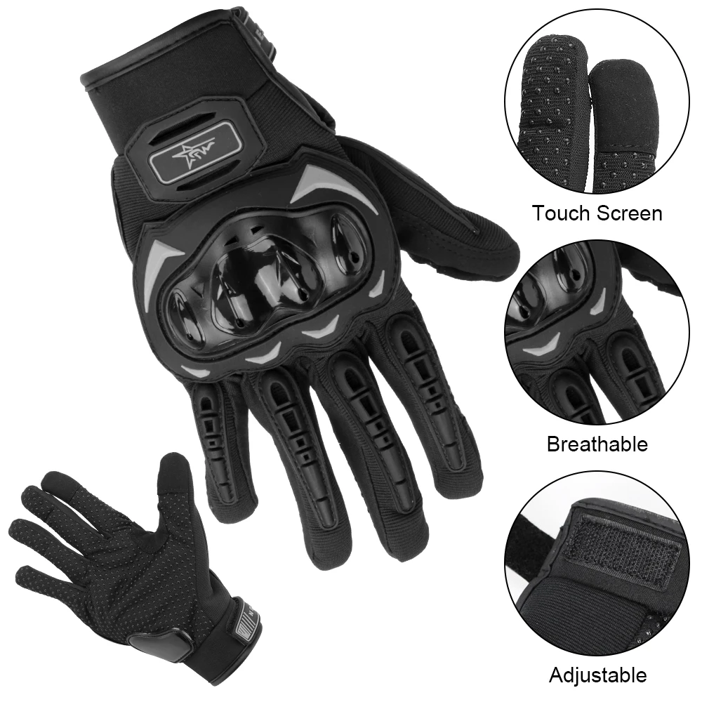 

Waterproof Motorcycle Gloves Breathable Full Finger For Outdoor Sports Protection Warm and Windproof Racing Glove Touch Screen