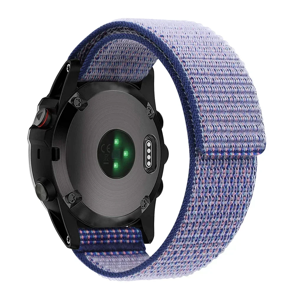 Premium Nylon Hook & Loop Strap Watchband - Durable & Adjustable 26mm/22mm Bracelet