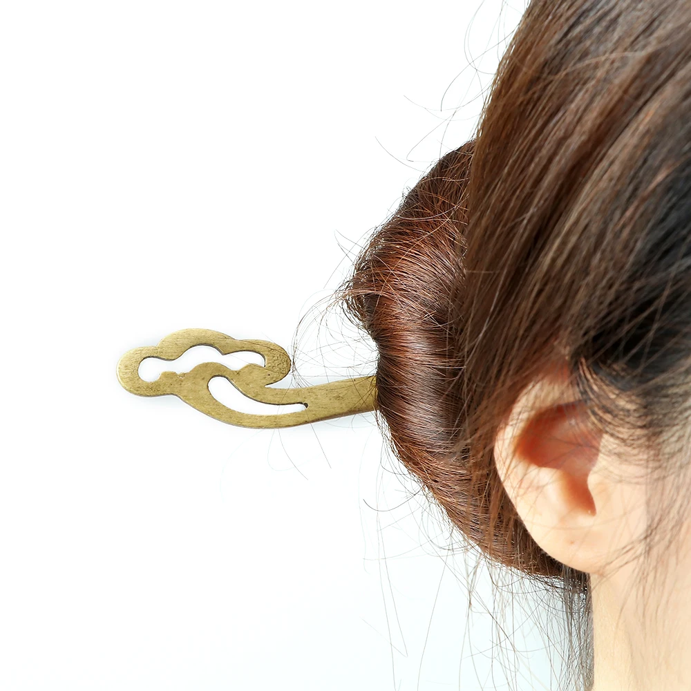 Retro Chinese Style Hairpins Women Wooden Lucky Clouds Hair Sticks Ethnic Antiquity Hair Clip Pin Girls Accessories Jewelry hair accessory,hair clip,hair stick,pearl hairpins