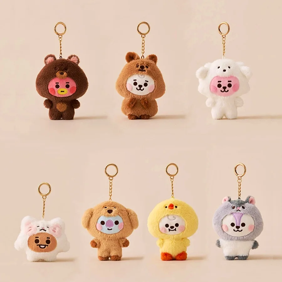 BT-21 KPOP Koreanische Populäre Mode Zoo-Serie. Puppen-Schlüsselanhänger Plüsch-Anhänger Taschenanhänger Geschenk Plüschtiere. ARMY Fan Sammlerstücke Geschenke