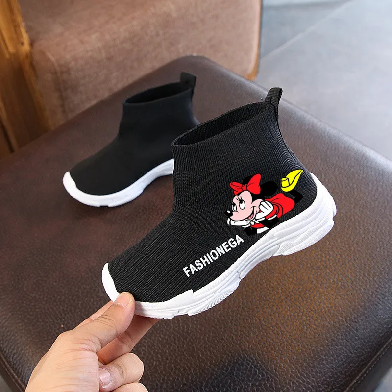 Disney children's cartoon Minnie non-slip soft sole Mickey Mouse casual shoes sports shoes student running