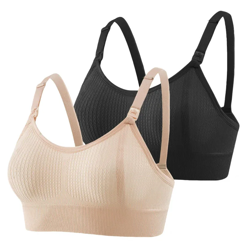 Women'S Breastfeeding Underwear Comfortable Without Steel Rings and Anti Sagging Gathering Maternity Nursing Breastfeeding Bra