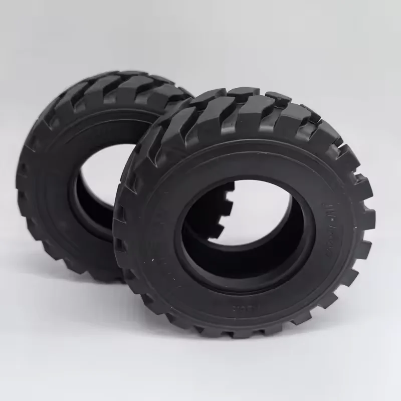 RC 1 Paar LESU Durchmesser 45 mm Höhe Rad Gummireifen 110 mm für Fernbedienung 1/15 Hydrauliklader RC Autozubehör